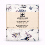 Off White Floral Printed Single Bed Sheet Set