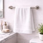 White Premium Cotton Bath Towel - Image 4