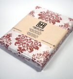 Off-White & Peach Classic Motif Double Bedsheet Set