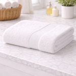 White Premium Cotton Bath Towel - Image 5