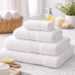 White Premium Cotton Bath Towel