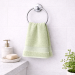 Light Green Premium Cotton Bath Towel - Image 5