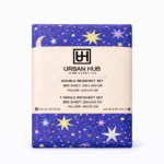 Night Sky Star Printed Single Bedsheet