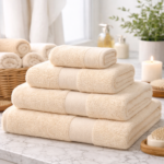 Cream Premium Cotton Bath Towel
