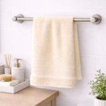 Cream Premium Cotton Bath Towel - Image 4