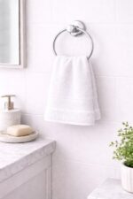 White Premium Cotton Bath Towel - Image 2
