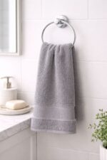 Grey Premium Cotton Bath Towel - Image 2