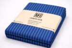 Double bed lining (striped) bedsheet Navy Blue